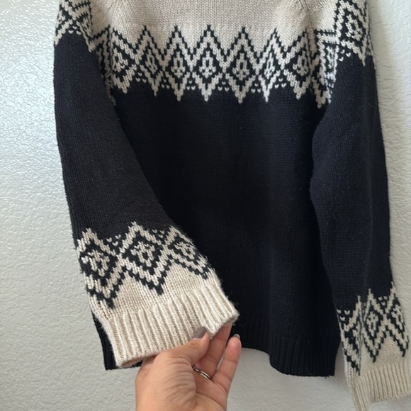 WYETH Phillipa Sweater In Black/cream - Picture 3 of 8